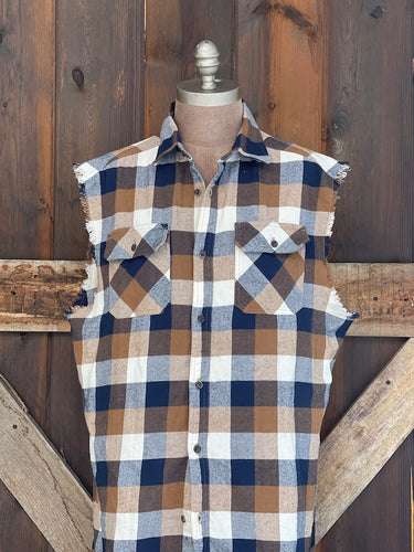 Busch MARLIN Fishing Sleeveless Flannel